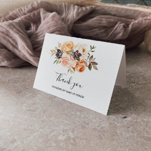 Merci d'être ma femme d'honneur Carte Mariage