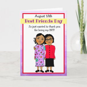 Merci d'être ma meilleure carte d'ami pourpre