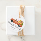 Merci d'être passé à l'automne Étiquette de faveur (En situation)