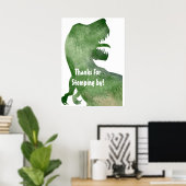 Merci d'être passé - Affiche de la Dino Party (Bureau à domicile)