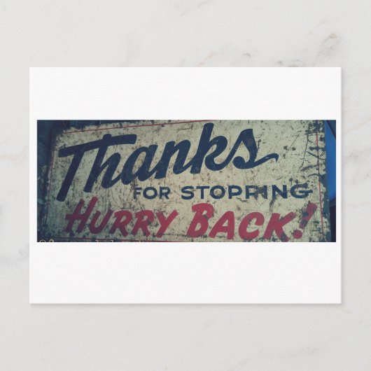 Merci d'être passé par là Revenez vite ! Carte pos (Devant)