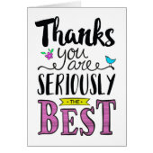 Merci d'être SÉRIEUSEMENT le meilleur (Devant)