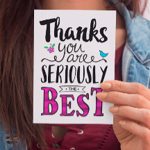 Merci d'être SÉRIEUSEMENT le meilleur