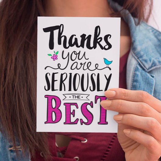 Merci d'être SÉRIEUSEMENT le meilleur