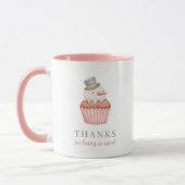 Merci D'Être Si Douce Snowman Cupcake Mug (Gauche)
