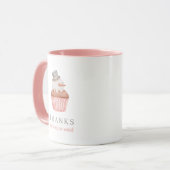 Merci D'Être Si Douce Snowman Cupcake Mug (Devant gauche)