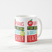 Merci d'être un grand enseignant Mug (Devant droit)
