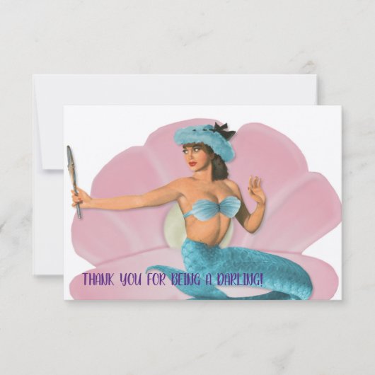 MERCI D'ÊTRE UN SOMBRE ! Sirène vintage (Devant)