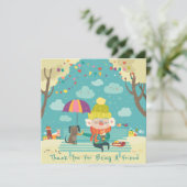 Merci d'être une carte de vacances ami (Debout devant)