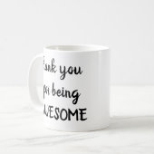 merci d'être une tasse AWESOME (Devant gauche)