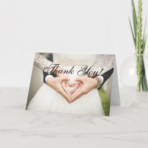 Merci d'être venu à la carte de mariage