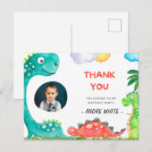 Merci d'être venu à ma fête d'anniversaire carte p (Devant / Derrière)