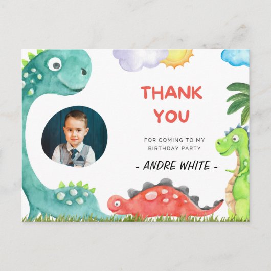 Merci d'être venu à ma fête d'anniversaire carte p (Devant)