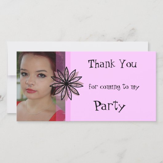 Merci d'être venu à mon Carte photo de parti (Devant)