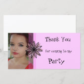 Merci d'être venu à mon Carte photo de parti (Devant / Derrière)