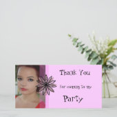 Merci d'être venu à mon Carte photo de parti (Debout devant)