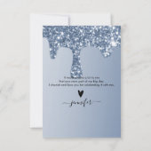 merci d'être venu carte de remerciement goutte de (Dos)