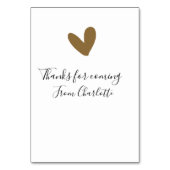 merci d'être venu nom à ajouter message texte cœur (Dos)
