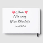 merci d'être venu nom du texte message  (Verso)