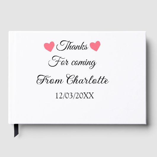 merci d'être venu nom du texte message  (Recto)