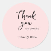 merci d'être venu Sticker (Devant)