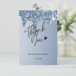 merci d'être venuCarte de remerciement avec goutte