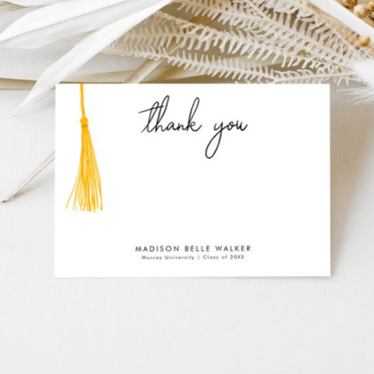 Merci d'études Tassel Jaune