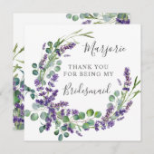 Merci d'Éucalyptus de la lavande violette (Devant / Derrière)