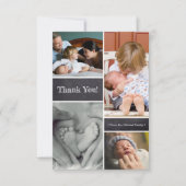 Merci, deuxième bébé faire-part de naissance (Devant)