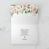 Merci d'Fête de l'mariée botanique de Flush Floral (Intérieur)