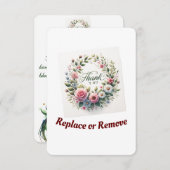 Merci d'Harmonie Florale (Devant / Derrière)