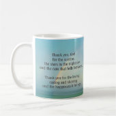 "Merci, Dieu" Café Mug (Gauche)