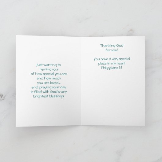 Merci Dieu pour vous (Intérieur)