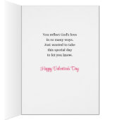 Merci Dieu pour vous Fleurs de Coeur Saint Valenti (Intérieur (Droit))