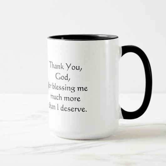 Merci, Dieu - tasse (Droite)