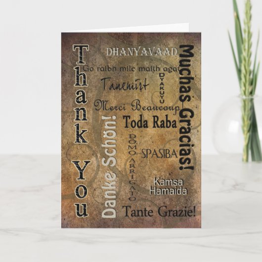 MERCI - DIFFÉRENTES LANGUES (Devant)