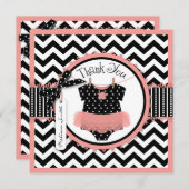 Merci d'impression de Chevron de tutu de bébé (Devant / Derrière)