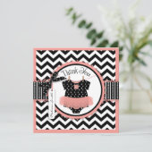 Merci d'impression de Chevron de tutu de bébé (Debout devant)