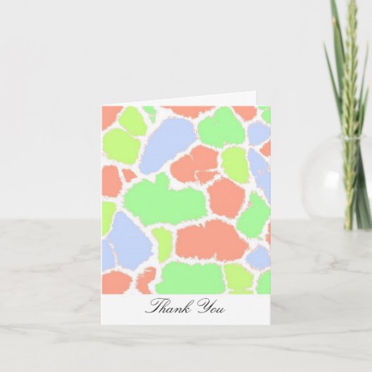 Merci d'impression de fourrure de girafe multicolo (Devant)