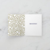 Merci d'impression de girafe blanche or (Intérieur)