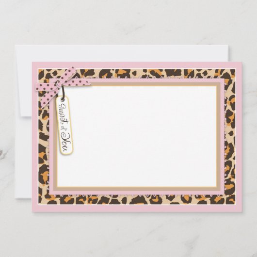 Merci d'impression de guépard de tutu de bébé (Dos)