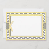 Merci d'impression de hibou jaune et de Chevron (Dos)
