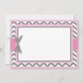 Merci d'impression de hibou rose et de Chevron (Dos)