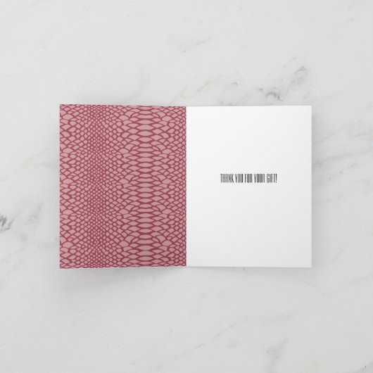 Merci d'impression de serpent rose (Intérieur)