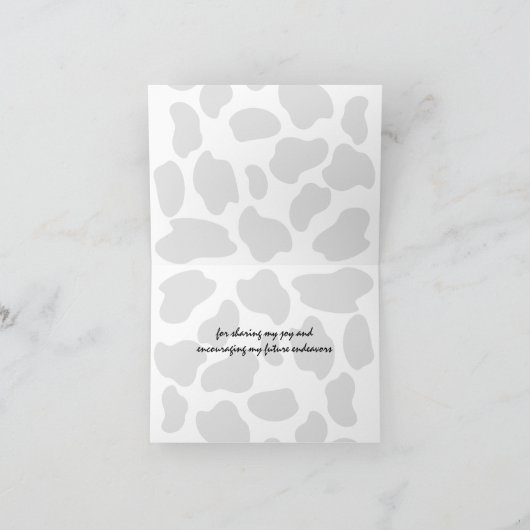 Merci d'impression de vache (Intérieur)