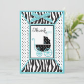 Merci d'impression de zèbre et de voiture d'enfant (Debout devant)