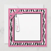 Merci d'impression et de petit gâteau de zèbre (Dos)