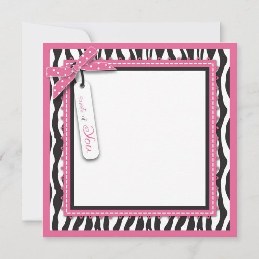 Merci d'impression et de petit gâteau de zèbre (Dos)