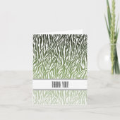 Merci d'impression Wild Green Zebra (Devant)