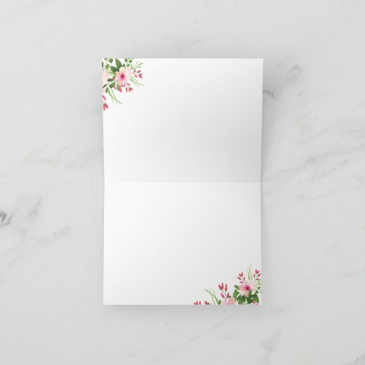 Merci d'infirmière florale rose (Intérieur)